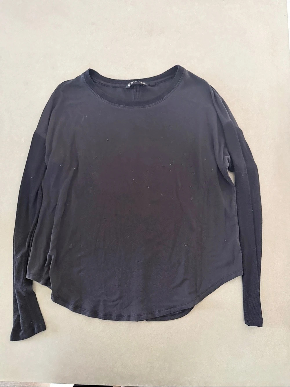 Athleta Move With Ease Top Long Sleeve Black Medium